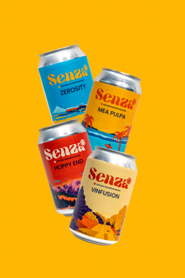 Wszystkie smaki Senza Zerosity, Vinfusion, Hoppy End i Mea Pulpa